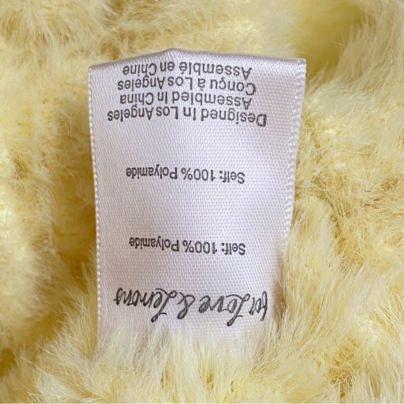 FOR LOVE AND LEMONS FIONA YELLOW FUZZY RUCHED SIDE SLEEP SHORTS UNDERWEAR - Picture 7 of 10